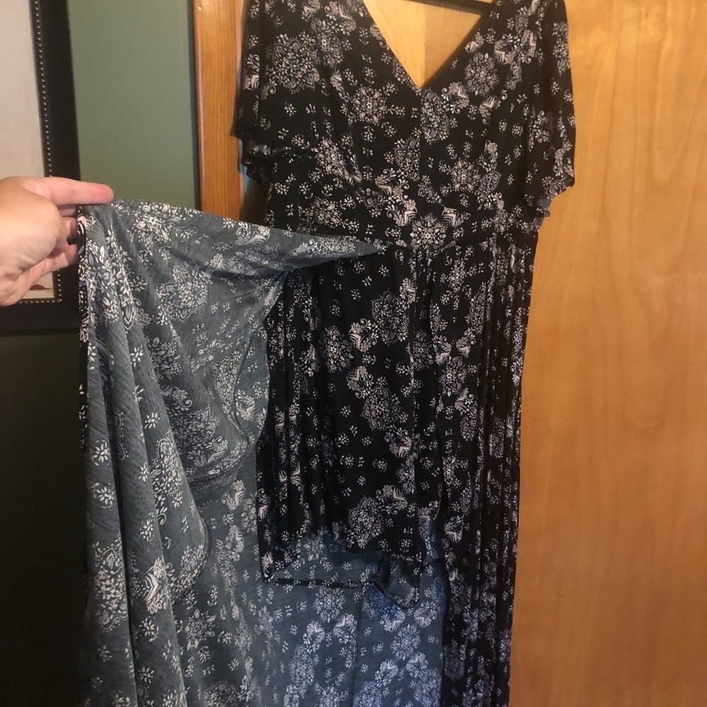 TORRID Romper with Maxi Skirt Overlay High Low Size 20